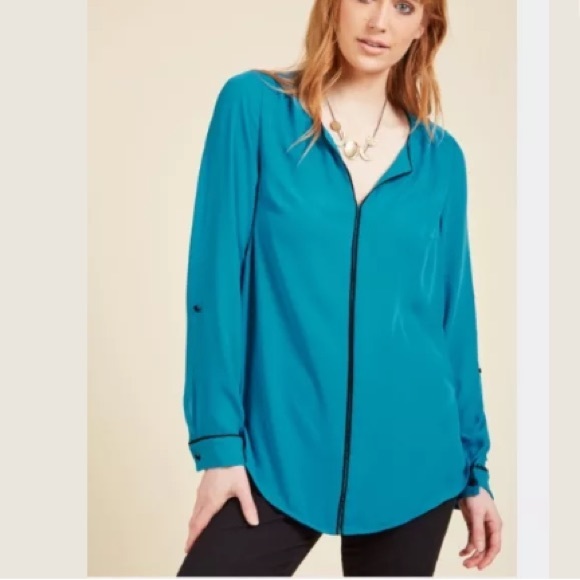 New Modcloth Long Sleeve Top Women Sz M, L, XL - Picture 2 of 5