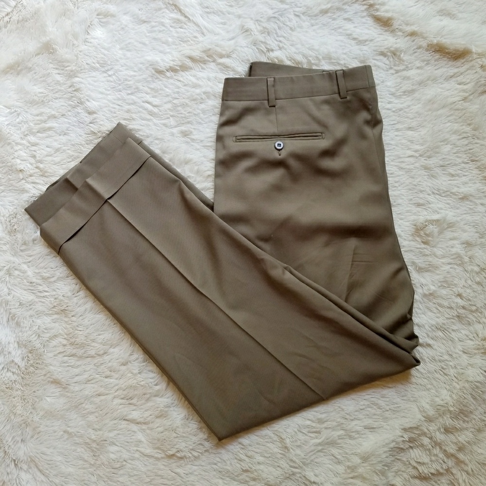 Ermenegildo Zegna Brown Wool Super 100 Pants