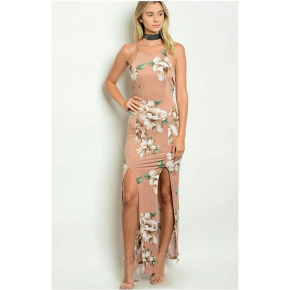 Double Slit Maxi Dress - Picture 3 of 6