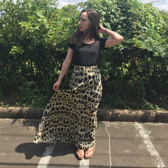 Show Me Your MuMu Dresses & Skirts - Show Me Your Mumu Princess Di Leopard Maxi Skirt