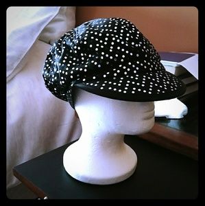 Sequin Cap Hat, Black,  Metallic