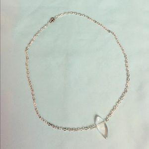Clear quartz pendant necklace