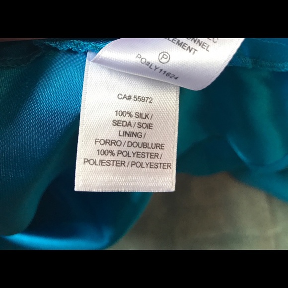 Silk blue sweetheart style gown - Picture 6 of 6