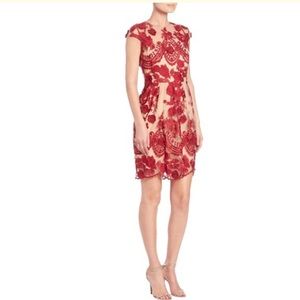 Marchesa Notte - Embroidered Flower Dress