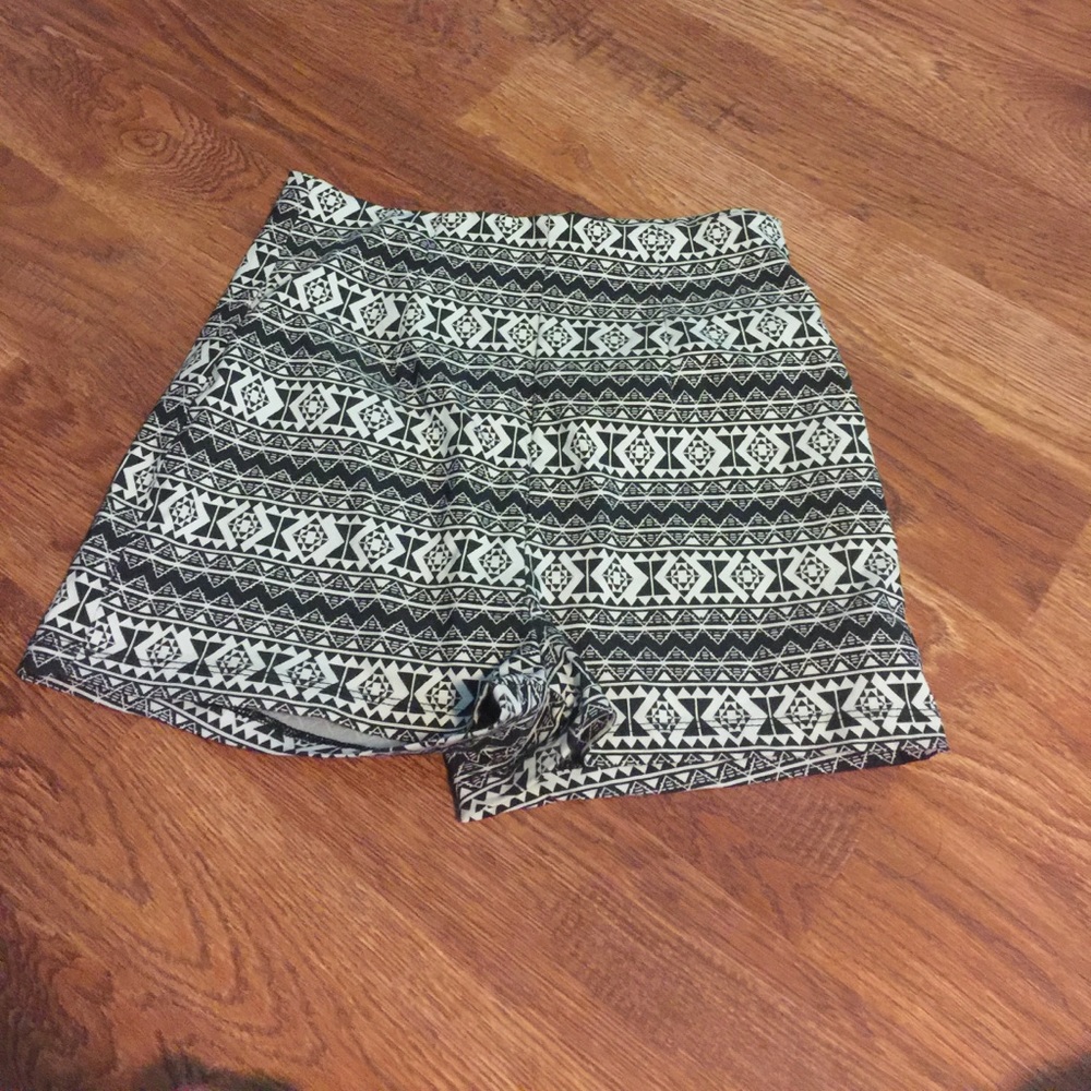 High waisted tribal shorts