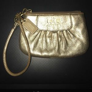 Bronze Coach Wristlet