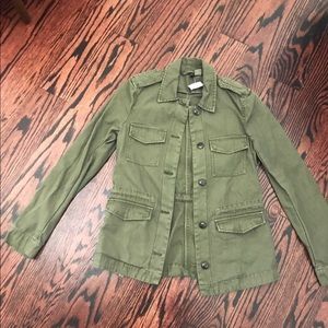 Military green jacket