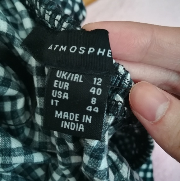 🎉HP!🎉GINGHAM BARDOT ROMPER - Picture 5 of 5