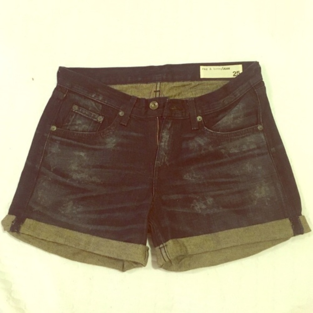 Rag and bone boyfriend cuffed shorts size 25
