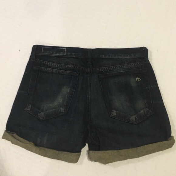 Rag and bone boyfriend cuffed shorts size 25 - Picture 2 of 2