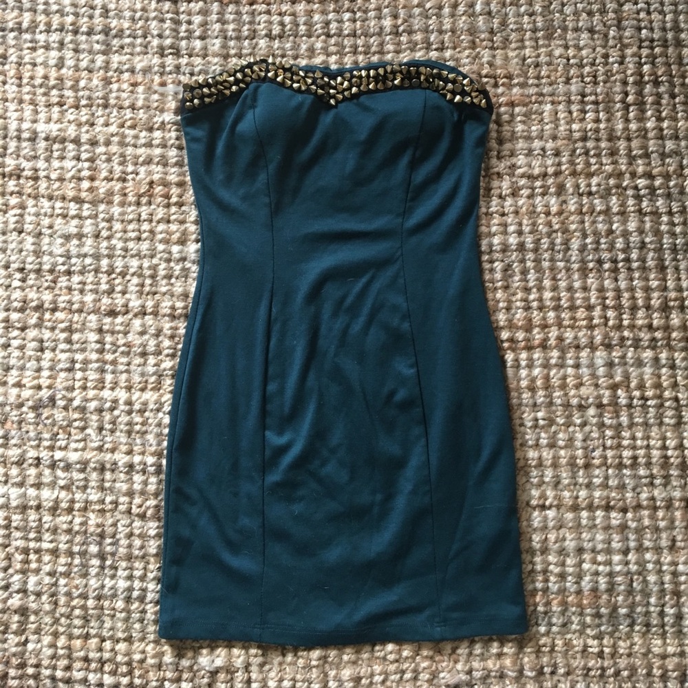 Emerald studded dress