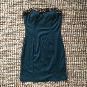 Emerald studded dress