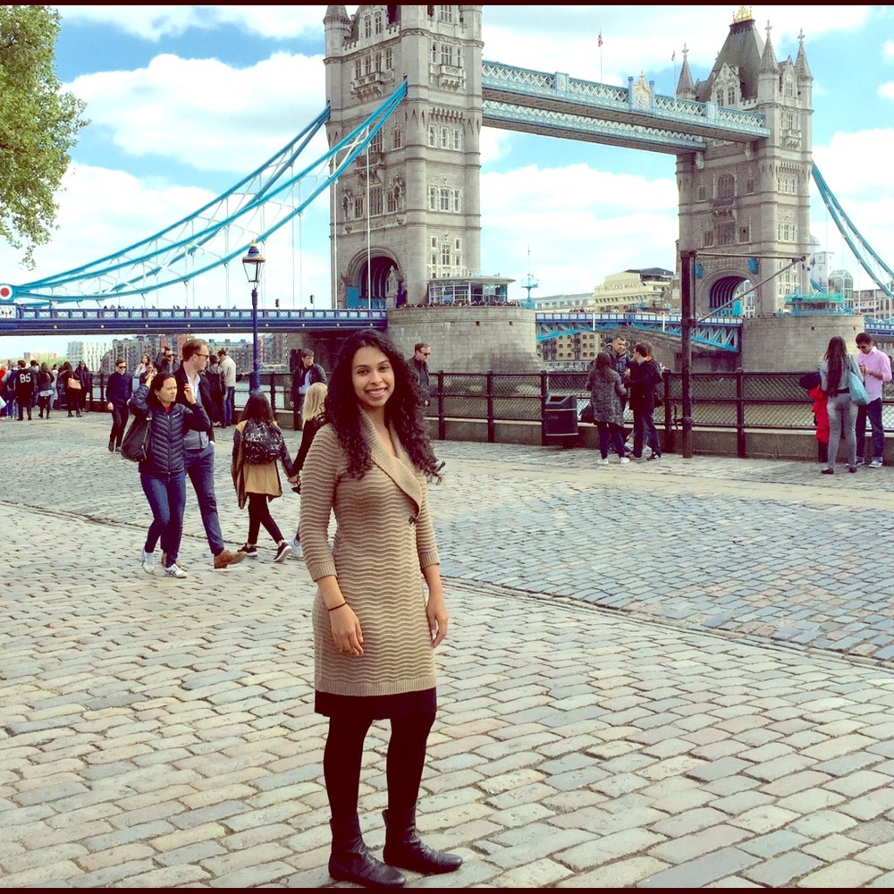 Calvin Klein Ribbed Dress w/ Clasp Detail