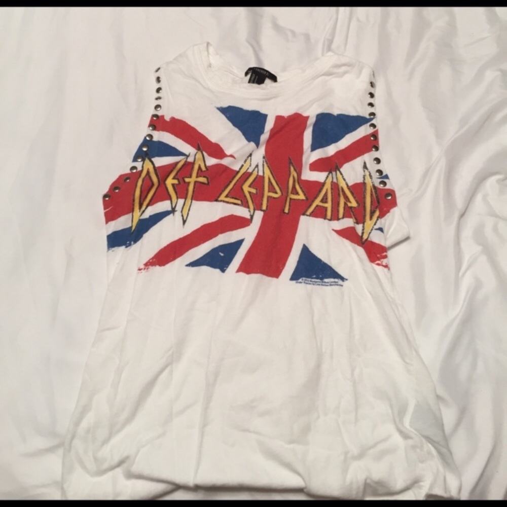 Forever 21 Def Leppard muscle tee