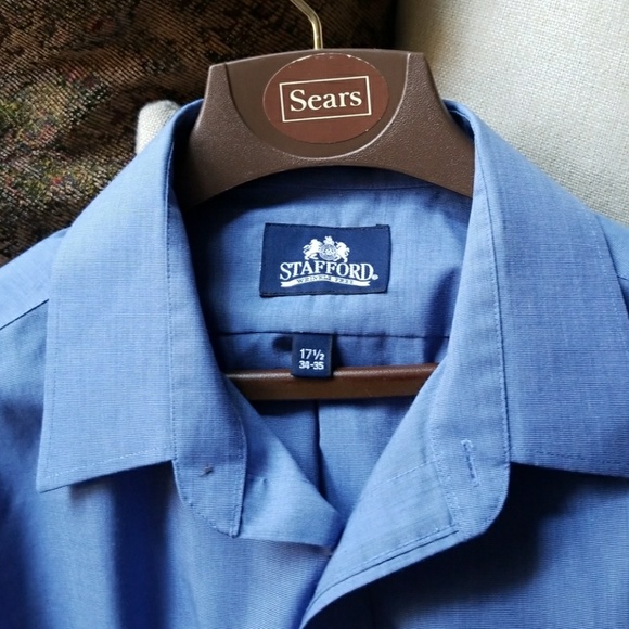 Stafford men's blue shirt in great condition - Picture 4 of 4