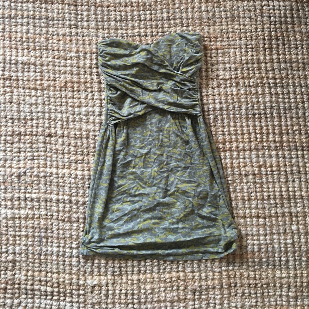 Victoria's Secret Camo Strapless dress