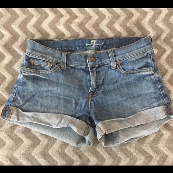 7 For All Mankind Pants - 7 for All Mankind denim shorts