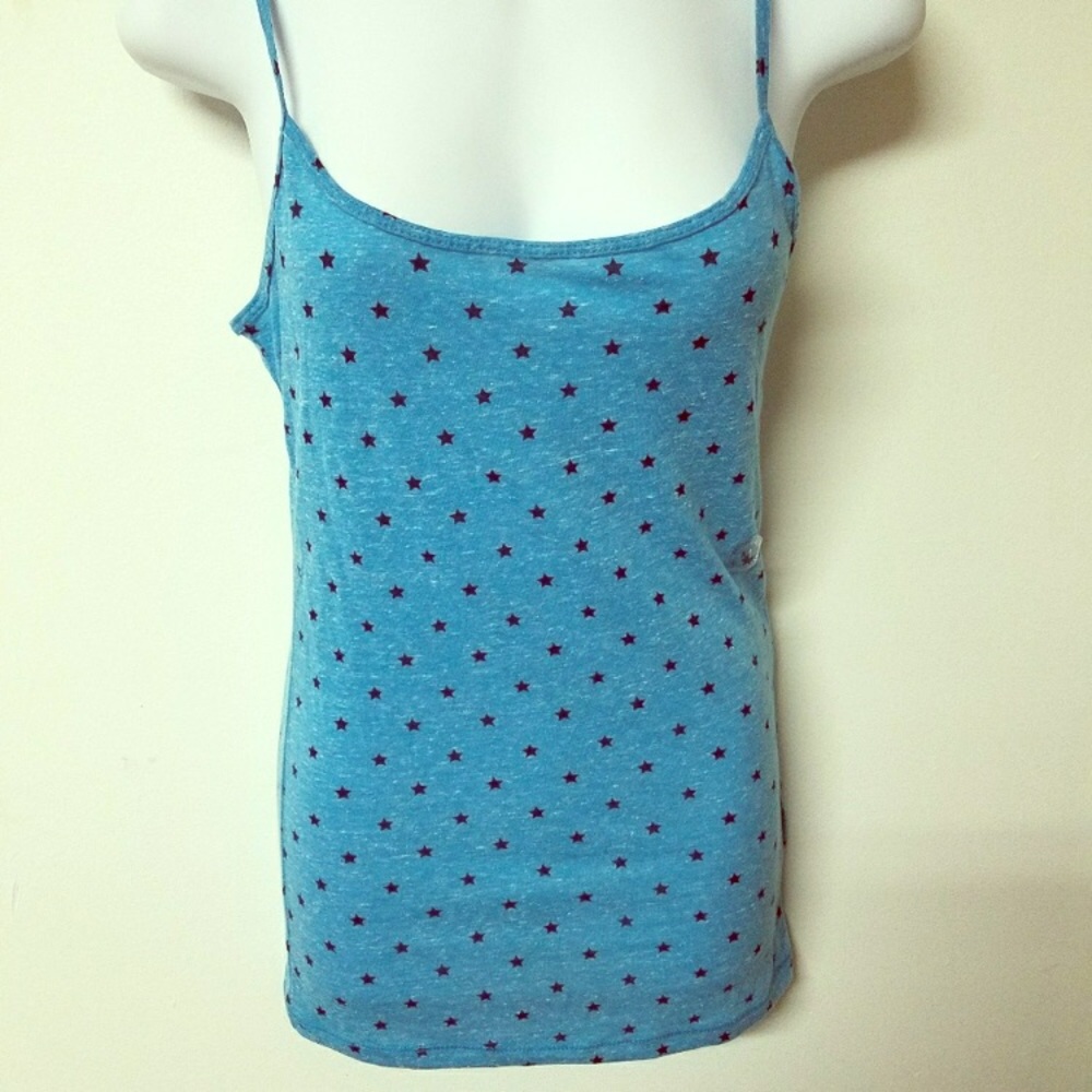 Aeropostale Favorite Cami. Blue w/Dark Blue Stars