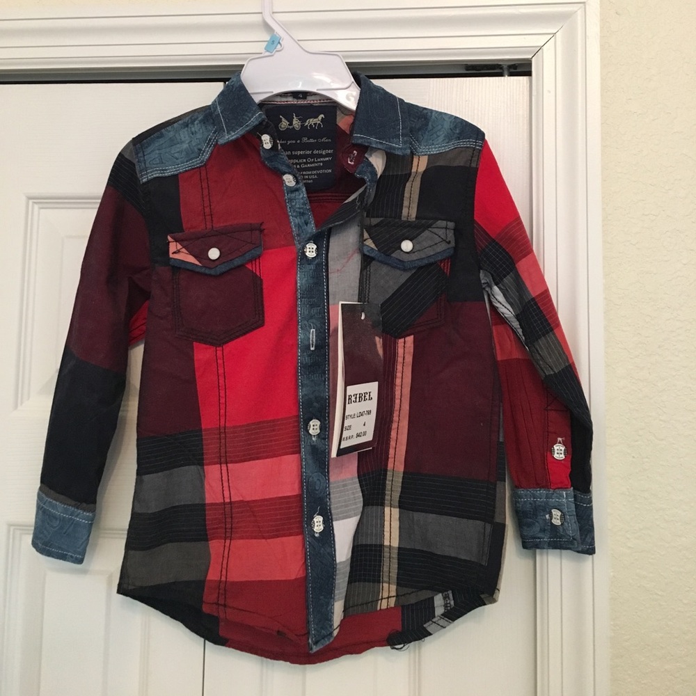 Toddler size 4 Rebel shirt new with tags