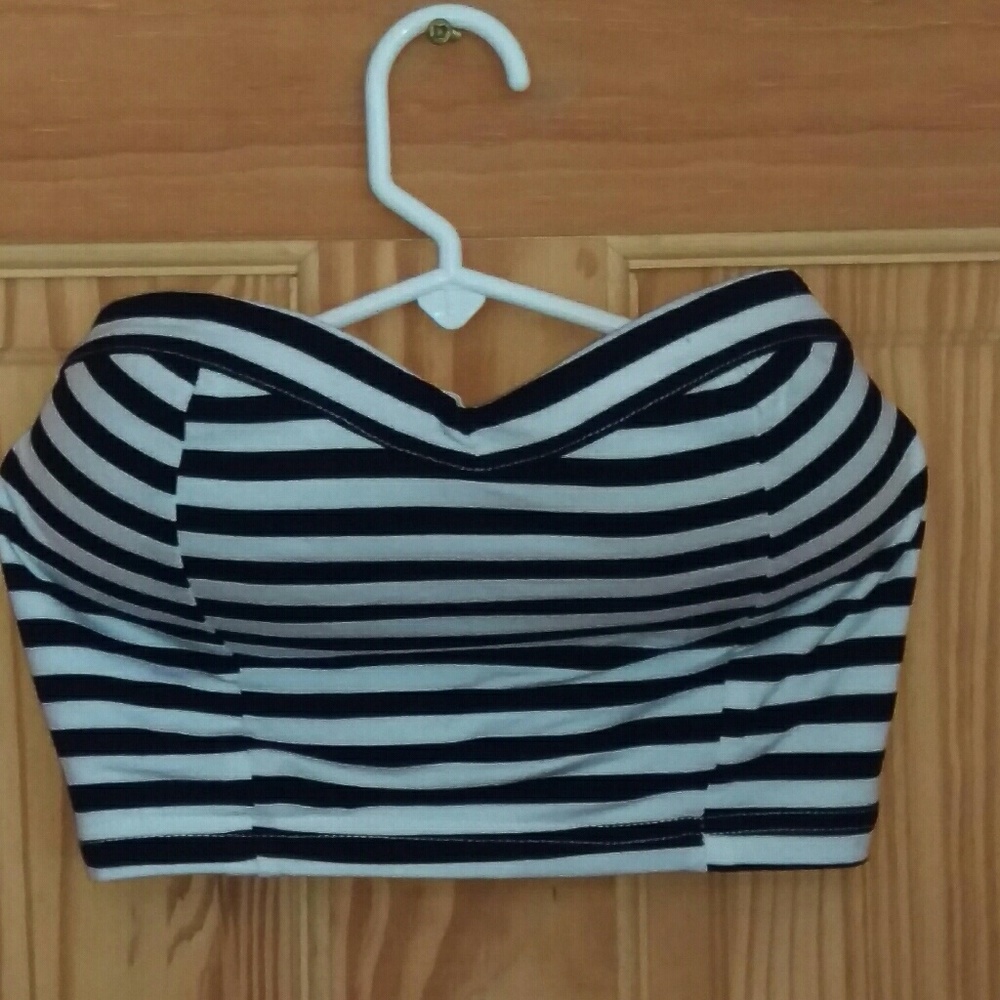 NWOT striped skirt and top