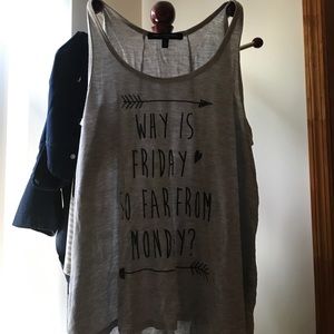 Why is Friday so far from Monday tank