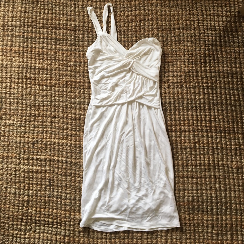 White one shoulder party dress