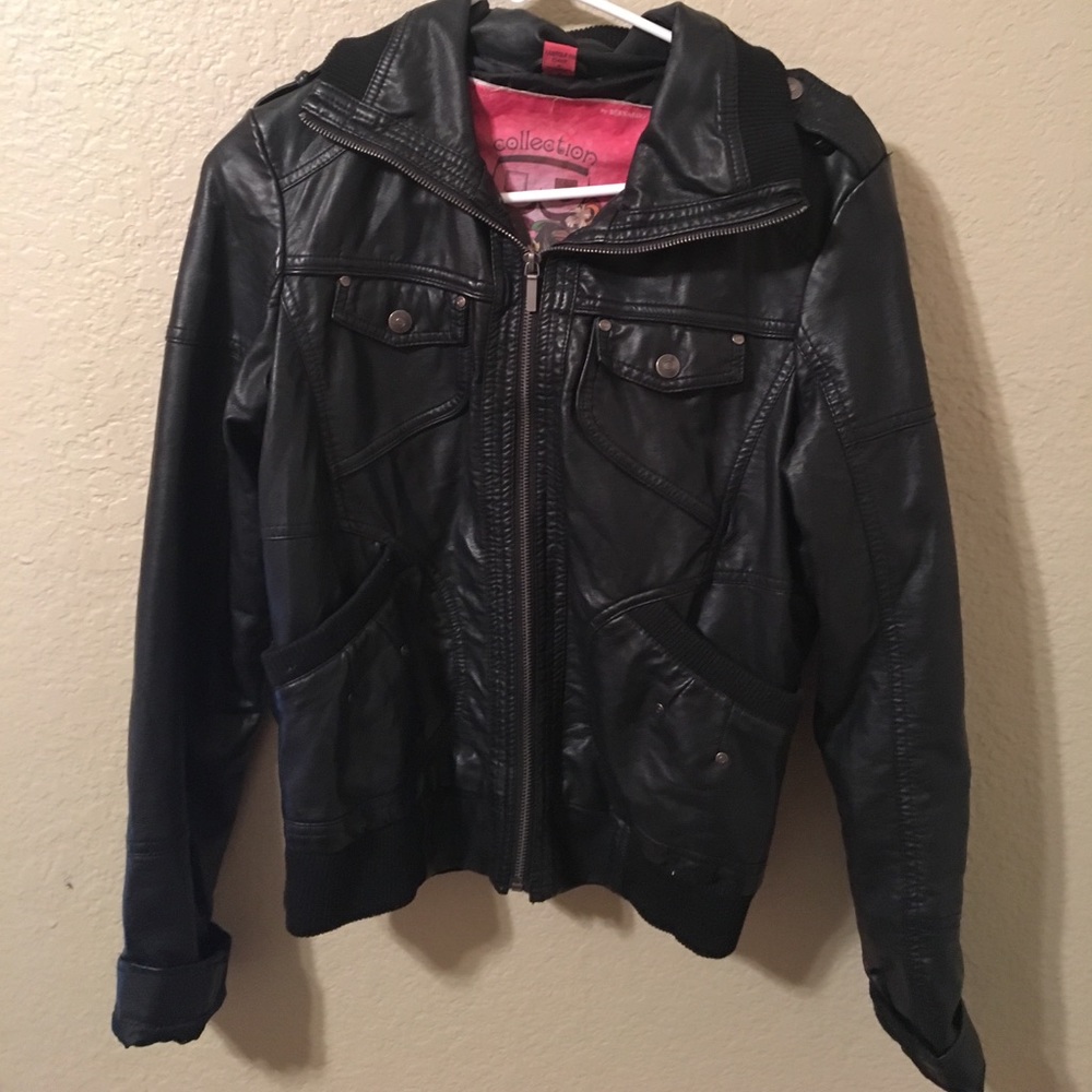 B.P Nordstrom Black Leather Jacket - M