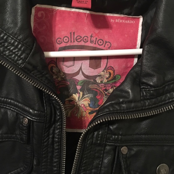 B.P Nordstrom Black Leather Jacket - M - Picture 3 of 4