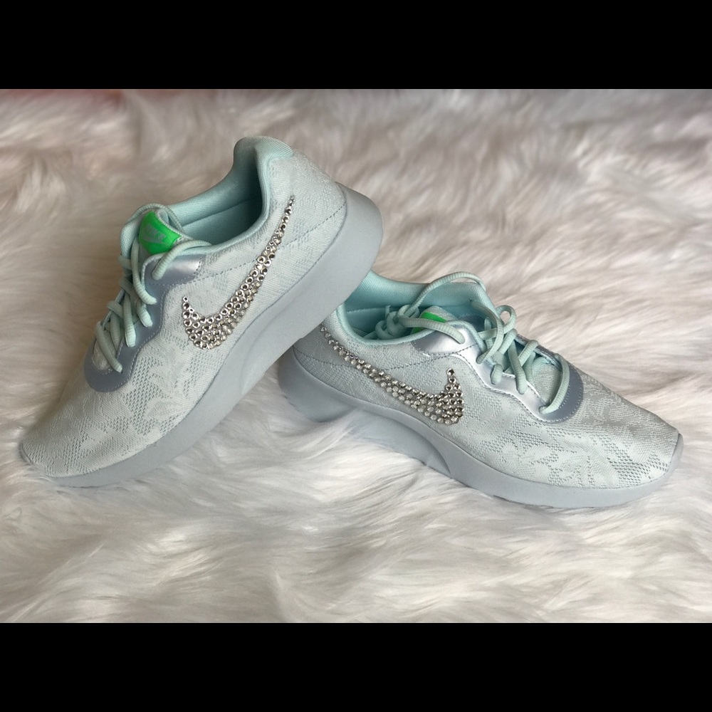 Custom Bling Women's Nike Tanjun - Lace Detail