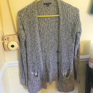 American Eagle Marled Sweater Cardigan