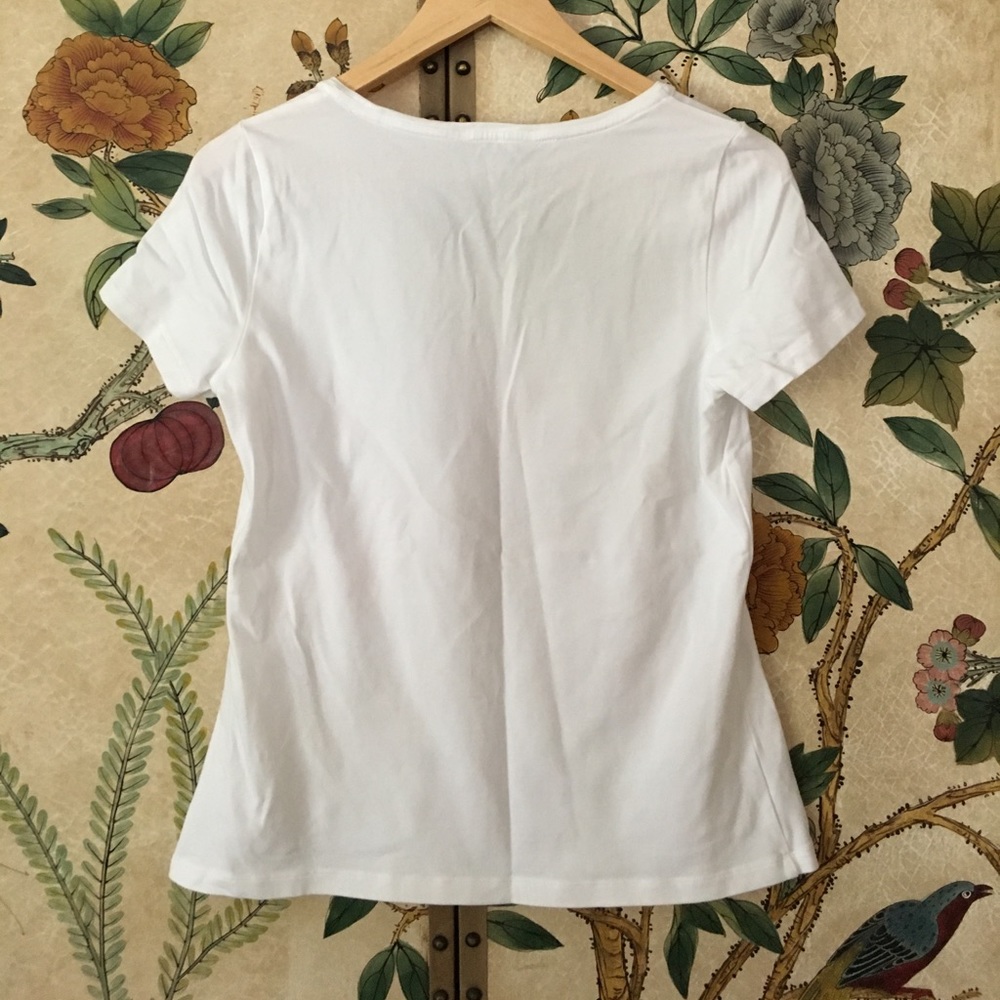 [Laura Ashley] Flower Power Crystal Rhinestone Top - Picture 6 of 6
