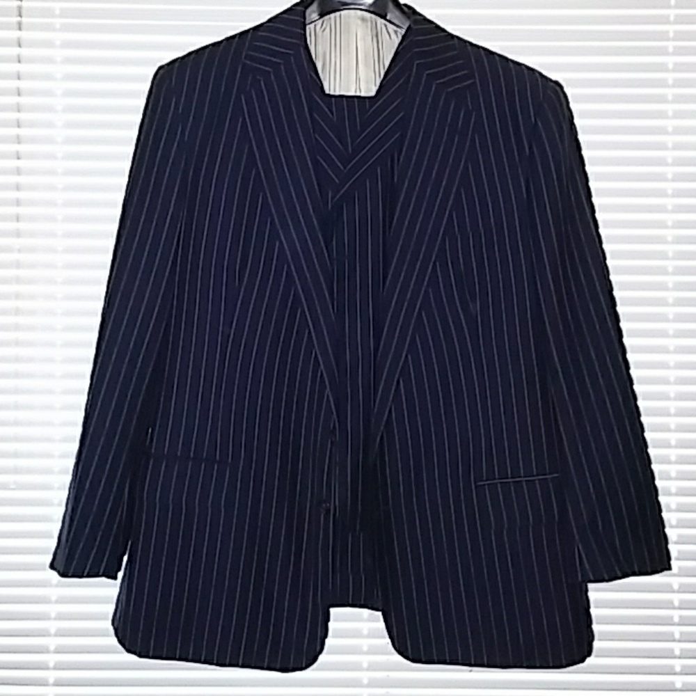 POLO Ralph Lauren 3pc Navy Pinstripe Suit