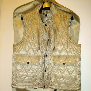 Burberry Brit Men's Quilted Vest with Check Lining
