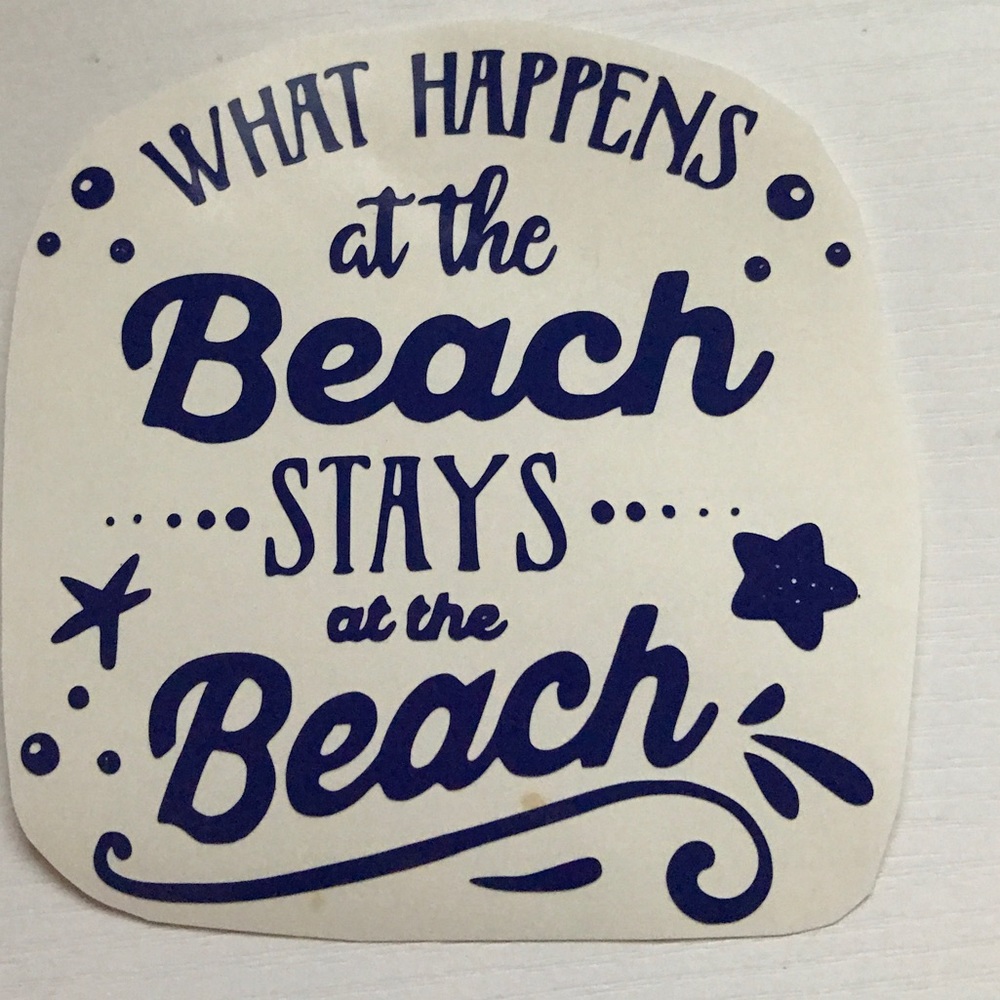 Beach vinyl decal