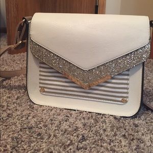 Cream crossbody bag