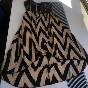 Sexy summer dress Black and Tan