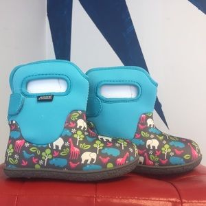 Baby Bogs Classic Animal Aqua Multi Size 8