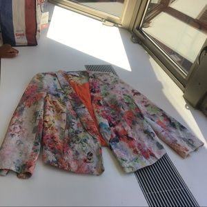 Floral blazer