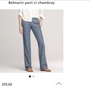 J. Crew Belmarin pants size 0