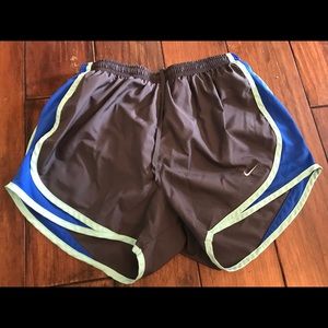 Grey Nike running shorts