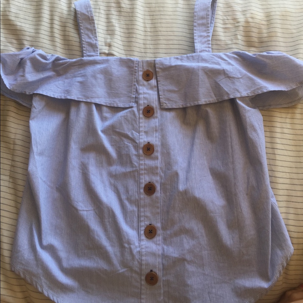Anthropologie/Maeve Canopy Open Shoulder Tank - Picture 2 of 4