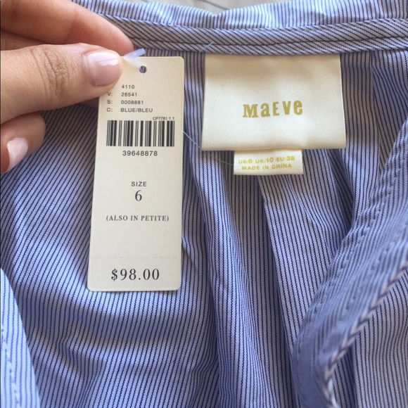 Anthropologie/Maeve Canopy Open Shoulder Tank - Picture 3 of 4