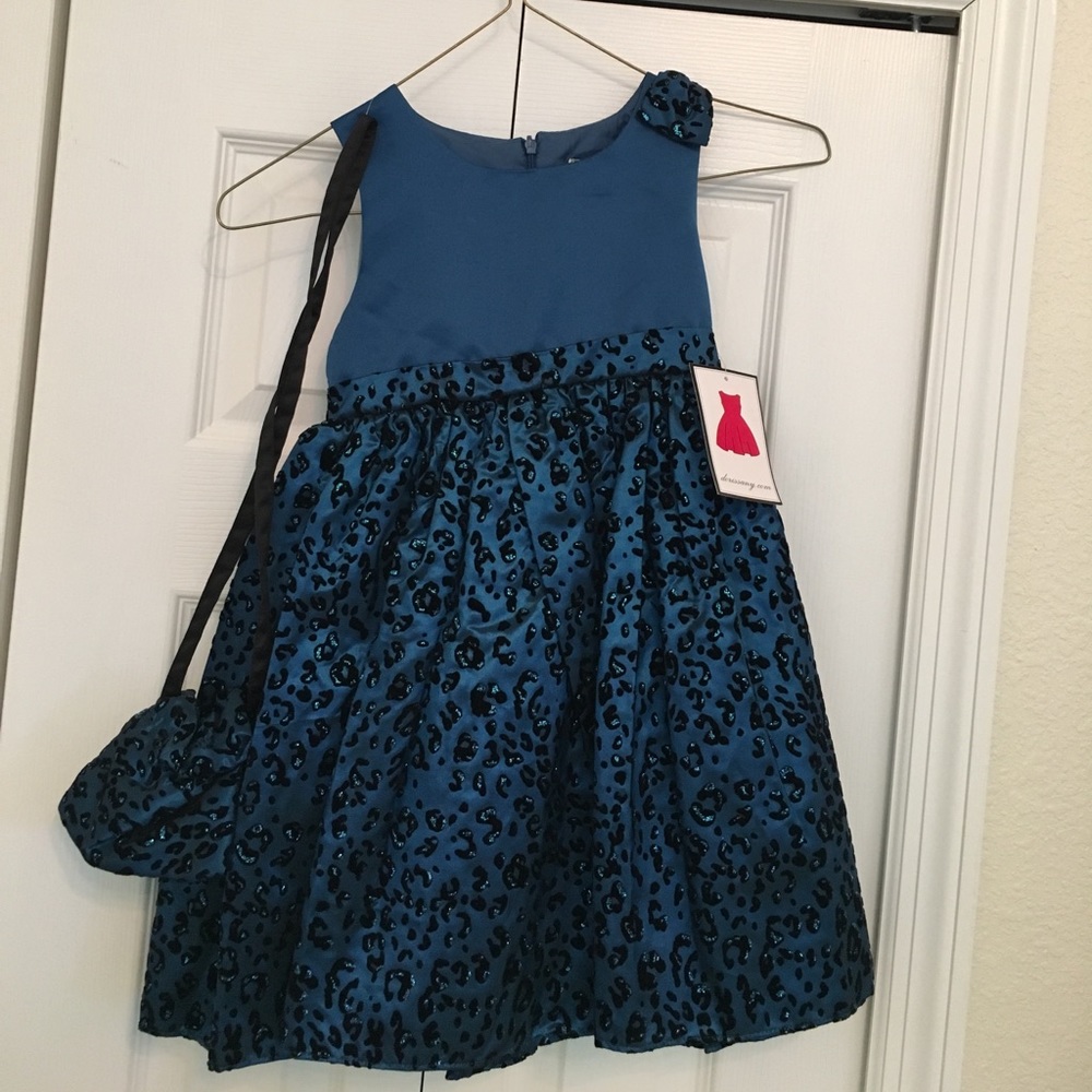 Toddler dress with matching purse
