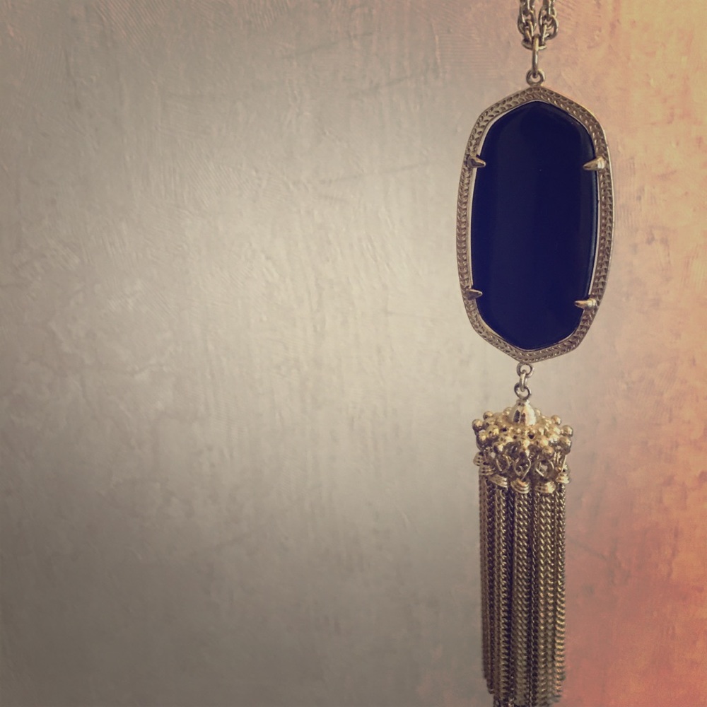 Black and Gold Rayne Necklace