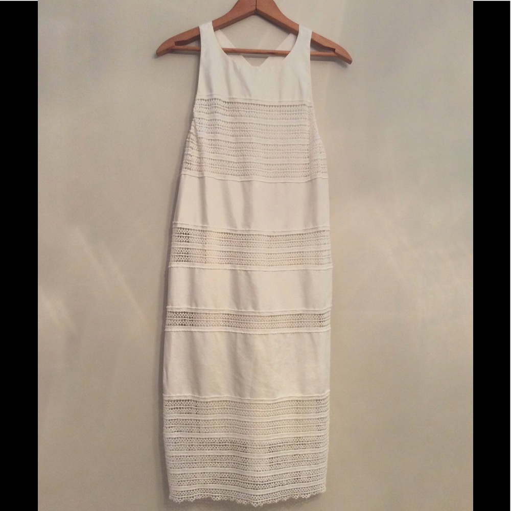 LOFTCROCHET LACELINED SHIFTLIKE NEWLINEN - Picture 4 of 8