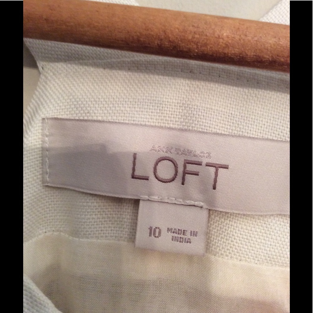 LOFTCROCHET LACELINED SHIFTLIKE NEWLINEN - Picture 7 of 8