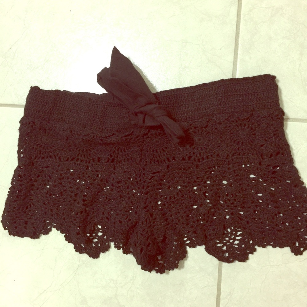 Crochet shorts / cover up