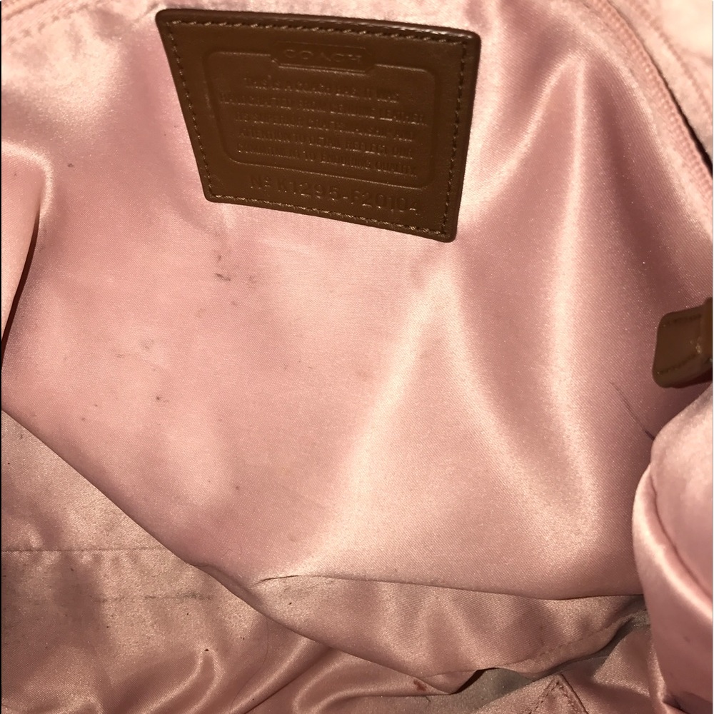 Coach leather handbag in medium brown - Picture 5 of 6