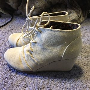 Cute canvas wedges