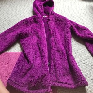 lands end purple winter fleece